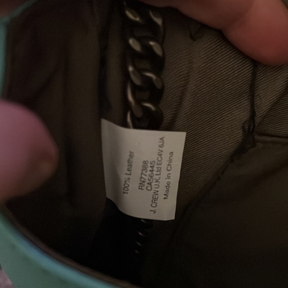 J Crew 100% Leather Envelope Purse - Picture 3 of 7